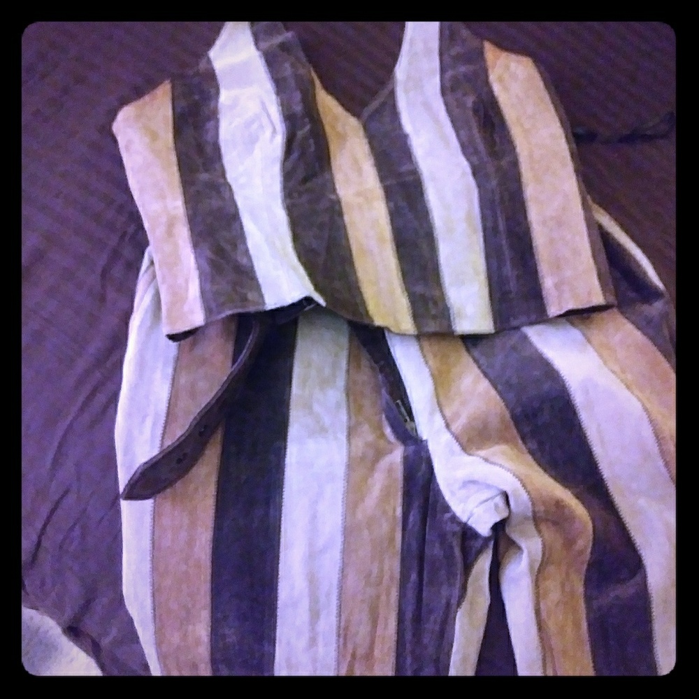 Suede outfit size 12